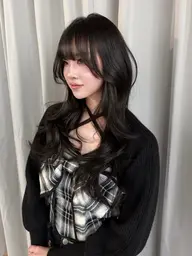【リアル韓国スタイル🥀】ハッシュカット➕艶カラー➕3step外部補修トリートメント➕巻き髪🇰🇷💕