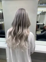 【✔💯きれいロングに💯】ワンカラー＋地毛カット+シールエクステ60枚✨💇‍♀️