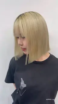 🪽ブリーチカラー🪽カット+ブリーチ+オンカラー+トリートメント