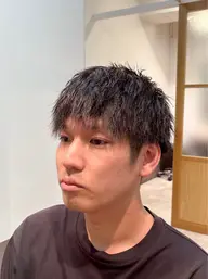 メンズカット＋ツイストスパイラルパーマ、ツイストパーマ、スパイラルパーマ、ソフトツイスト