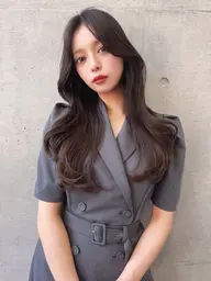 【minimo限定🕊】💎✨ブリーチなし透明感カラー＋スチームトリートメント+韓国風巻き仕上げ