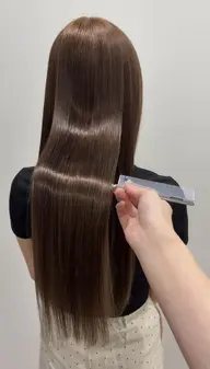 【🌙艶髪詰め合わせ🪞✨】ioLuストレート＋透明感カラー＋前髪カット＋高保湿トリートメント＋浸透促進VEENAバブル