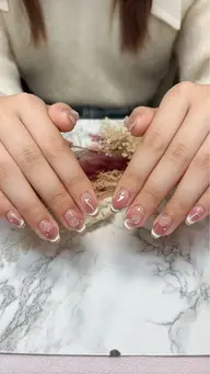 【人気NO.1】💥ハンドチークネイル＋マグネット　オフ(付き)甘皮ケア込み