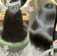 【圧倒的扱いやすい髪に】‼️今だけ50%OFF‼️ツヤツヤ髪質改善ストレート（ミディアム）