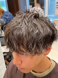 メンズカット+艶カラー(ワンカラー)