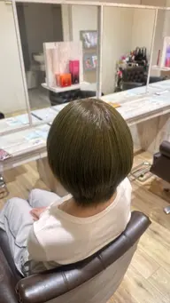 ブリーチなしワンカラー(ショートヘア)