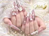 🉐25%OFF🉐★スーパーロング45～55mmアート🎨最高級パーツつけ放題❤️‍🔥3D込み◎ 🎀¥14,900
