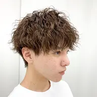 カット+メンズパーマ（ツイストスパイラル）※施術時間約2時間半