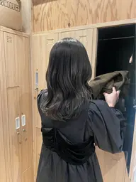 透け感カラーで垢抜け‼️寒色カラー🫐➕魔法のバブルクレンジング🫧をサービス‼️