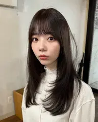 韓国風レイヤーカット+髪質改善柔らか縮毛矯正+ケアトリートメント+肩首指圧マッサージ+アイロン仕上げも無料◎韓国ヘア◎◎