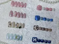 jr定額デザインネイル ハンドorフット オフあり💙土日祝+500円