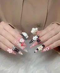 【★長さ出し Long25mm~Lサイズ】持ち込みデザイン10本¥ 16980→ ¥13900