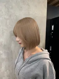 【ケアブリーチ🌱】カット+Wカラー+韓国式水トリートメント/bob/layer/cut/color/breach