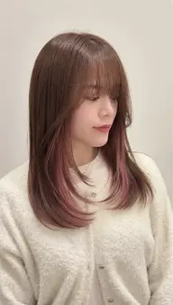 【インナーカラーしたい方におすすめ❤️‍🔥】カット＋インナーブリーチ＋oggi otto髪質改善トリートメント✨
