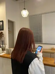 透明感カラー(ロング+1100円)