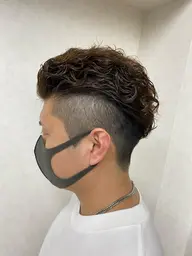 ★メンズカット+カラー+パーマ ¥12000