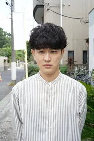 【土日祝限定】men'sカット+ケアパーマ+2stepトリートメント