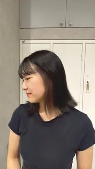ワンレングスカット