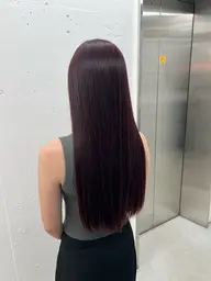 【フルコース】縮毛矯正🌱‬‪＋暗めワンカラー🌈＋似合わせカット✂️＋トリートメント🫧