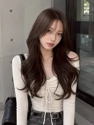 韓国風小顔カット+美髪カラー+艶トリートメント