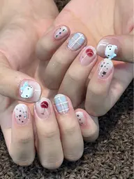 VIP.2🎐【夏向きSALE9800円】🎐自爪・フィルインOK10本アートやり放題💅✨パーツつけ放題❤️🔥