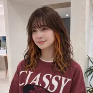 【ポイントブリーチ👸🏼】w color➕Aujua treatment🎀ིྀ［インナーカラー.イヤリングカラー.］