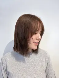 【柔らかく、透明感カラー】ワンカラー(ブロー込み)カット無し