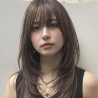 透明感カラー➕超音波トリートメント　#レイヤーカット#顔周りカット#艶髪#暖色#韓国風