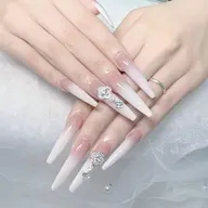 🔥【ギャルネイル】40〜70mmロングネイル💎ワンカラー