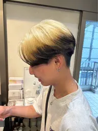 メンズカット➕エンドカラー【ブリーチ込み】➕トリートメント【秋葉原/メンズカット/エンドカラー】