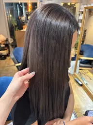 カラー(透明感・艶カラー)+MILBONトリートメント
