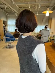 新規限定【白髪染めケア】カット+透明感白髪染めカラー+トリートメント