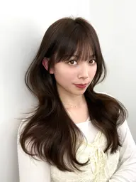 【迷ったらコレ‼️】小顔になれるカット💝➕艶カラー➕韓国式手触り改善トリートメント🩵