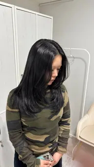 ✨透明感カラー+コテ巻き仕上げ可✨