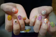 ⌘オフ無し⌘✨popアートハデハデ✨おまかせ!ショートネイル限定❗️10本デザイン