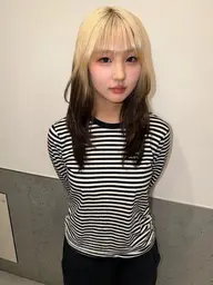 ケアブリーチ＋デザインカラー🌈💜