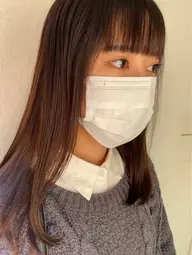 【ストレートメニュー】前髪カット+やわらか前髪縮毛矯正+シルクTr