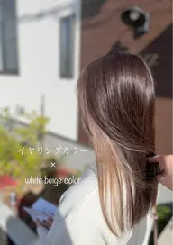 《ミニモ限定》イヤリングカラー+全頭カラー+選べるトリートメント※ロング料金別途
