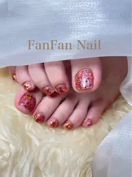 【Foot2色OK】ワンカラーorラメグラ¥5990
