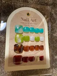 7月のフットネイル(1本アート/オフ込み)💅