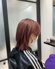 【中明度カラーの方はコレ!】🫧カット+ケアブリーチ+カラー+ハホニコトリートメント🫧