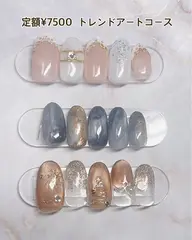 定額¥7800  季節のトレンドアートコース