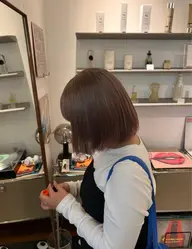 【8月限定無料👒】切りっぱなしボブカット👱🏻‍♀️🤍（シャンプーブロー込み🧴）