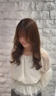 乾かすだけで再現性抜群オシャレ髪🌟【髪質改善ストカール】髪質改善ストレート&コテ巻き風パーマ¥33000