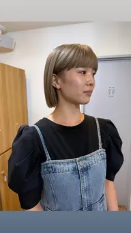 【脱白髪染め】カット＋脱白髪染めカラー