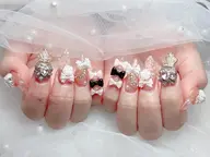 当店人気メニュー❣️チップ長さ出しワンカラー❣️パーツし放題❣️