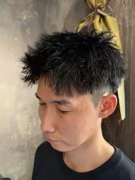 メンズカット💈&ピンパーマ👨🦱+1stepクイックトリートメント
