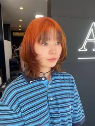 ポイントブリーチデザインカラー¥8800〜