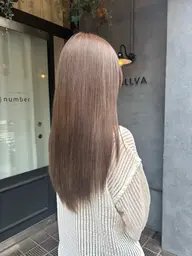ブリーチなしダメージを抑えた透明感カラー🫧+2stepトリートメント🧚🏻
