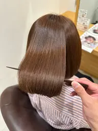 【✨️丸みを残す髪質改善✨️】‼️今だけ50%OFF‼️ツヤツヤ髪質改善ストレート(ショート・ボブ)